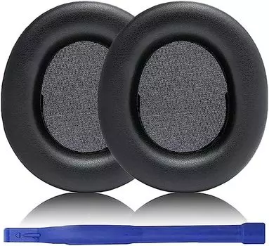 Сменные амбушюры Arctis Nova Pro, удобные дышащие амбушюры, совместимые с амбушюрами беспроводной игровой гарнитуры SteelSeries Arctis Nova Pro (Protein Leather) чёрный