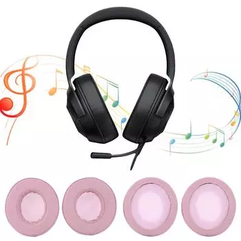 Сменные амбушюры для гарнитуры с эффектом памяти, амбушюры для Razer Kraken XA чёрный