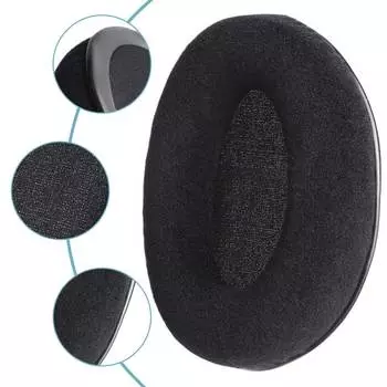 Сменные амбушюры для наушников Kingston HSCD KHX-HSCP HyperX Cloud II 2 # Velvet cloth чёрный
