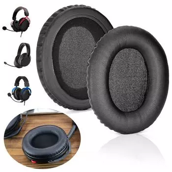 Сменные амбушюры для наушников с эффектом памяти для Kingston Hyperx Cloud 2 Stinger Core Earpads Cushion Leather Headset Ear Amp синий