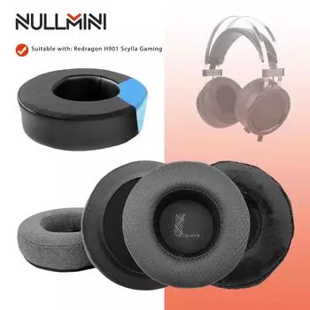 Сменные амбушюры NullMini для игровых наушников Redragon H901 Scylla, амбушюры с охлаждающим гелем, оголовье