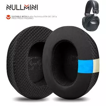 Сменные амбушюры Nullmini для наушников Audio-Technica ATH-SX1 SX1a PRO5 PRO5V PRO5MK3, охлаждающие гелевые амбушюры, чехол