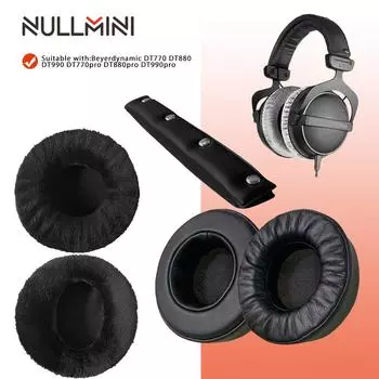 Сменные амбушюры NullMini для наушников Beyerdynamic DT770 DT880 DT990 DT770pro DT880pro DT990pro