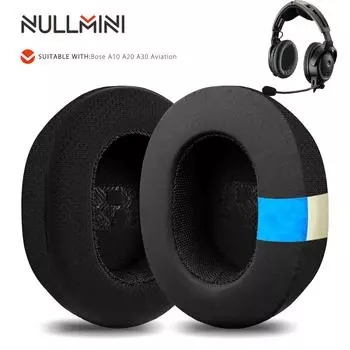 Сменные амбушюры Nullmini для наушников Bose A10 A20 A30 Aviation Headphones с охлаждающим гелем, амбушюры с подушечками