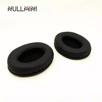 Сменные амбушюры NullMini для наушников HyperX Cloud Alpha, Flight, Flight S, Stinger, Silver, кожаные наушники