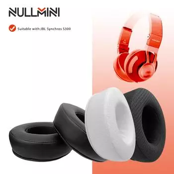 Сменные амбушюры NullMini для наушников JBL Synchros S300, амбушюры, велюровые наушники, оголовье