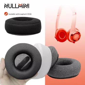 Сменные амбушюры NullMini для наушников Logitech H530, амбушюры, велюровые чехлы