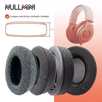 Сменные амбушюры NullMini для наушников Philips SHP9500, SHP9600, амбушюры, гарнитура
