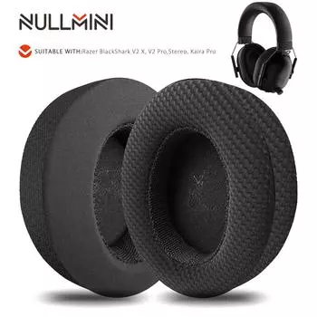 Сменные амбушюры Nullmini для наушников Razer BlackShark V2 X, V2 Pro, V1, Kaira Pro, охлаждающие гелевые амбушюры, подушечка для оголовья