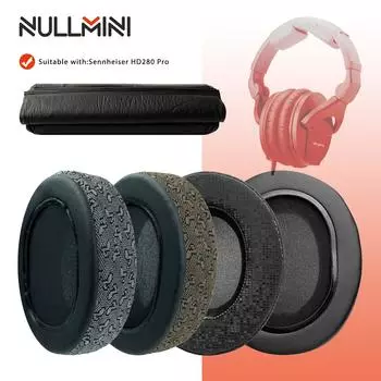 Сменные амбушюры NullMini для наушников Sennheiser HD280 Pro, амбушюры, оголовье