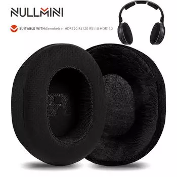 Сменные амбушюры Nullmini для наушников Sennheiser HDR120 RS120 RS110 HDR110, охлаждающие гелевые амбушюры, вкладыши для наушников