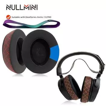 Сменные амбушюры NullMini для наушников SteelSeries Arctis Pro, 7, 7p, 9, 9X, охлаждающий гель, амбушюры, чехлы, оголовье