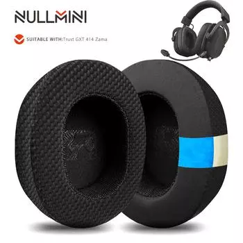 Сменные амбушюры Nullmini для наушников Trust GXT 414 Zama, охлаждающие гелевые амбушюры, подушечки для наушников, оголовье