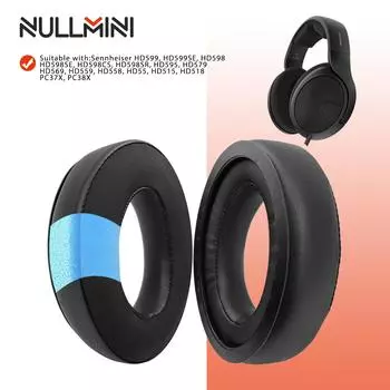 Сменные амбушюры NullMini для Sennheiser HD599,HD599SE,HD598,HD595,HD579,HD569,HD559, HD558,HD55,HD515,HD518,PC37X,PC38X
