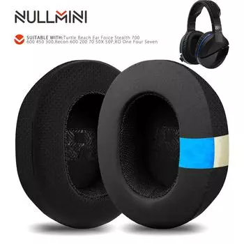 Сменные амбушюры Nullmini для Turtle Beach Ear Force Stealth 700 600 450 300, Recon 600 200 70 50X 50P, XO One Four Seven