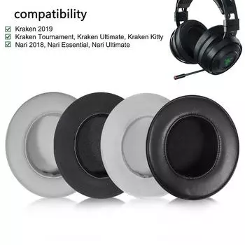 Сменные амбушюры с охлаждающим гелем для Razer Kraken TE / Kraken Kitty Editio / Razer Kraken Ultimate / Razer Nari / Nari Ess