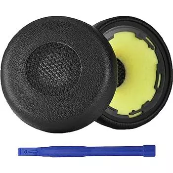 Сменные амбушюры, совместимые с Jabra Evolve 75 75 SE/75 UC/75MS, сменные наушники из протеиновой кожи с пеной с эффектом памяти, амбушюры чёрный