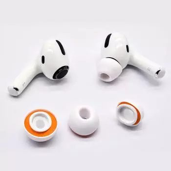 Сменные амбушюры Symbio, совместимые с AirPods, по 1 паре размеров L и S, шумоподавляющие, звук Symbio A Pro, S, M, (звукоизоляция/улучшенное шумоподавление/высокий