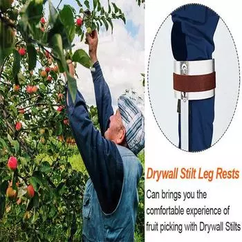 Сменные аксессуары для ходулей из гипсокартона Комплект ходулей Нержавеющая, коррозионностойкая изогнутая пластина Гипсокартоновые манжеты для ног Крепление для ходулей