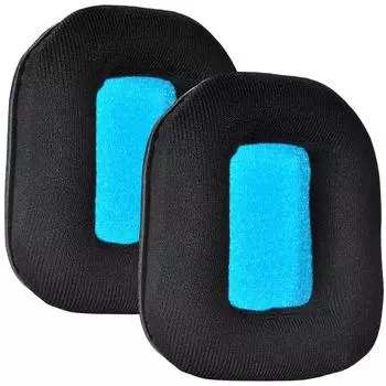 Сменные бархатные амбушюры с пеной с эффектом памяти для Logitech Astro A20 (синий)
