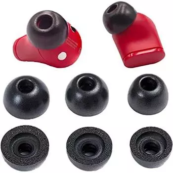 Сменные беруши Studio Buds, пенопластовые вкладыши с медленным отскоком и шумоподавлением, совместимые с наушниками-вкладышами Beats Studio Buds (S / M / L) чёрный