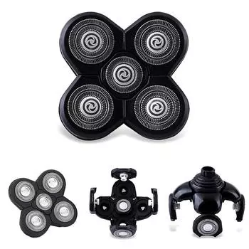 Сменные бритвенные головки для альтернативных плавающих моющихся электробритв 5D Black