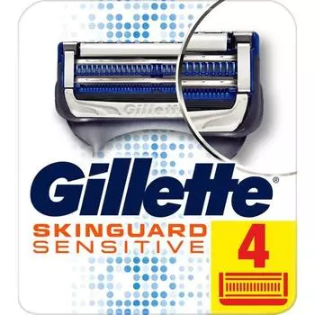 Сменные бритвы Gillette Skinguard, набор из 4 шт.