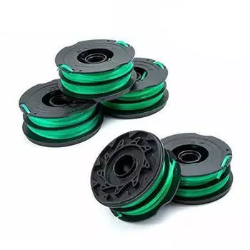 Сменные черные 5 шт. катушки с двойной леской для триммера Decker DF-080-BKP зелёный