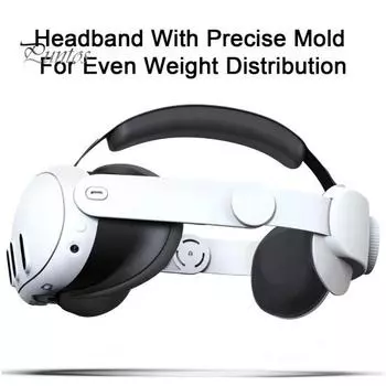 Сменные детали оголовья для очков виртуальной реальности Регулируемая ручка для надежной фиксации Сверхлегкое простое в установке оголовье для Meta Quest 3S чёрный