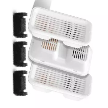 Сменные фильтры и губки для автоматического фонтана для воды для кошек, работающего от батареек, аксессуары для диспенсеров для воды для домашних животных A