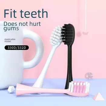 Сменные головки для электрической зубной щетки Smart (3 шт.) - Мягкая щетина DuPont для взрослых и детей three pack синий
