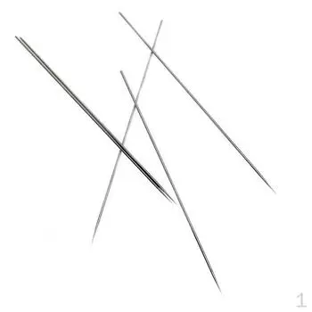 Сменные иглы из нержавеющей стали 0,3 мм, серебро, упаковка из 5 шт.