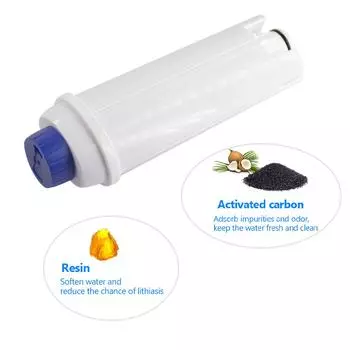 Сменные картриджи для фильтров для воды, 2 шт., совместимые с автоматическим кофе Delonghi DLS C002 белый