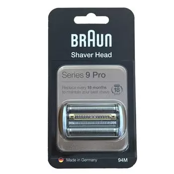 Сменные лезвия для бритвы Braun серии 9 Pro 94M версия для сетчатого лезвия, встроенная кассета с внутренним лезвием (за рубежом F/C94M) [элемент]