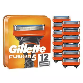 Сменные лезвия для бритвы Gillette FUSION5, 12 шт.