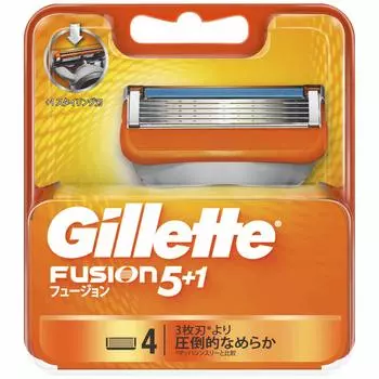 Сменные лезвия для бритвы Gillette Fusion Manual, 4 шт., 5+1