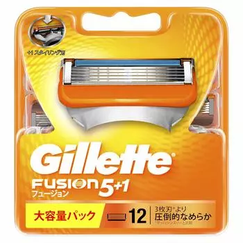Сменные лезвия для бритвы Gillette Fusion Manual, 12 шт., 5+1