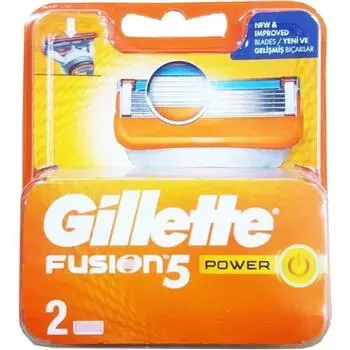 Сменные лезвия для бритвы Gillette Fusion Power, 2 шт. в упаковке 7702018877560 Бритва