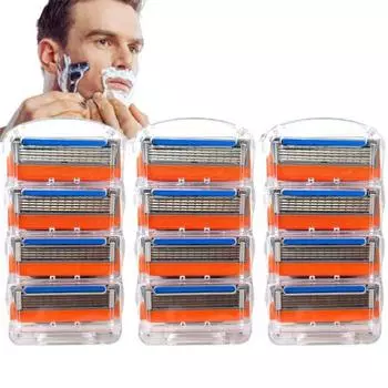 Сменные лезвия для бритвы из нержавеющей стали для мужчин, сменные лезвия для бритья, аксессуары для мужчин, уход за волосами на лице 4pcs