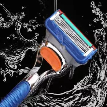 Сменные лезвия для бритвы из нержавеющей стали для мужчин, сменные лезвия для бритья, аксессуары для мужчин, уход за волосами на лице 4pcs