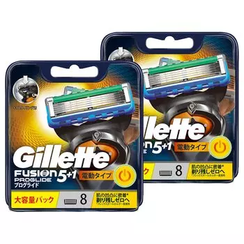 Сменные лезвия Gillette Proglide Power, 8 шт. x 2 шт., набор запасных [оптовая закупка] (16 лезвий)