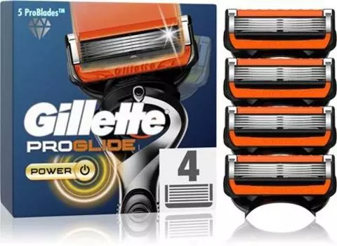 Сменные лезвия Gillette Proglide Power TU прозрачный