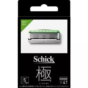 Сменные лезвия Schick Extreme KIWAMI для чувствительной кожи (4 шт)