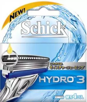Сменные лезвия Schick Hydro 3 (4 шт)