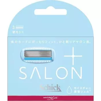 Сменные лезвия Schick Hydrosilk Salon Plus (3 куска) с Skin Guard Женская бритва белая 1 шт.