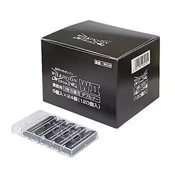 Сменные лезвия Wilkinson Sword W2 5 штук x 24 штуки каждого типа WILKINSON W2 (Двойной Два) (120 ящиков) Двухлопастной