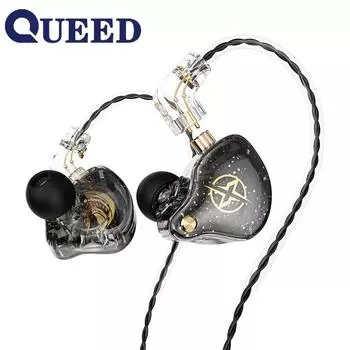 Сменные линейные наушники X2PRO с автомобильным кольцом Motion HIFI, проводные наушники для мобильного телефона without MIC зелёный