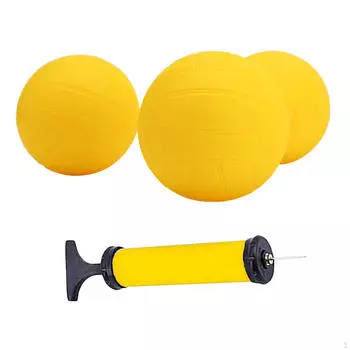 Сменные мячи с воздушным насосом, круглый мини-волейбол для сада 3.5 Inch 3pcs