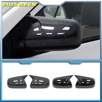 Сменные накладки на боковые зеркала заднего вида Toyota Corolla 2007-2013 Vios Yaris Sedan P90 2008-2013 Карбоновый глянцевый черный