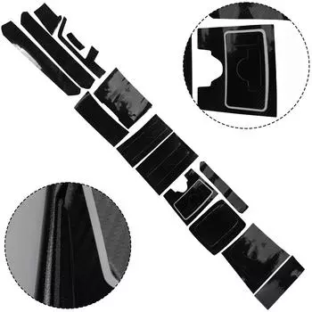 Сменные наклейки для салона автомобиля с левым рулем, отделка салона автомобиля, отделка из углеродного волокна, водонепроницаемая, 1 комплект CHINA